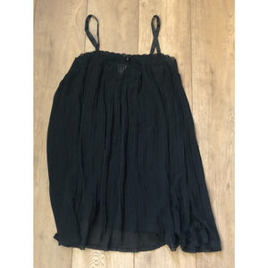 Oscar de la Renta Pink Label Nightgown Black Lingerie‎ Lace Detail Whimsygoth Lg